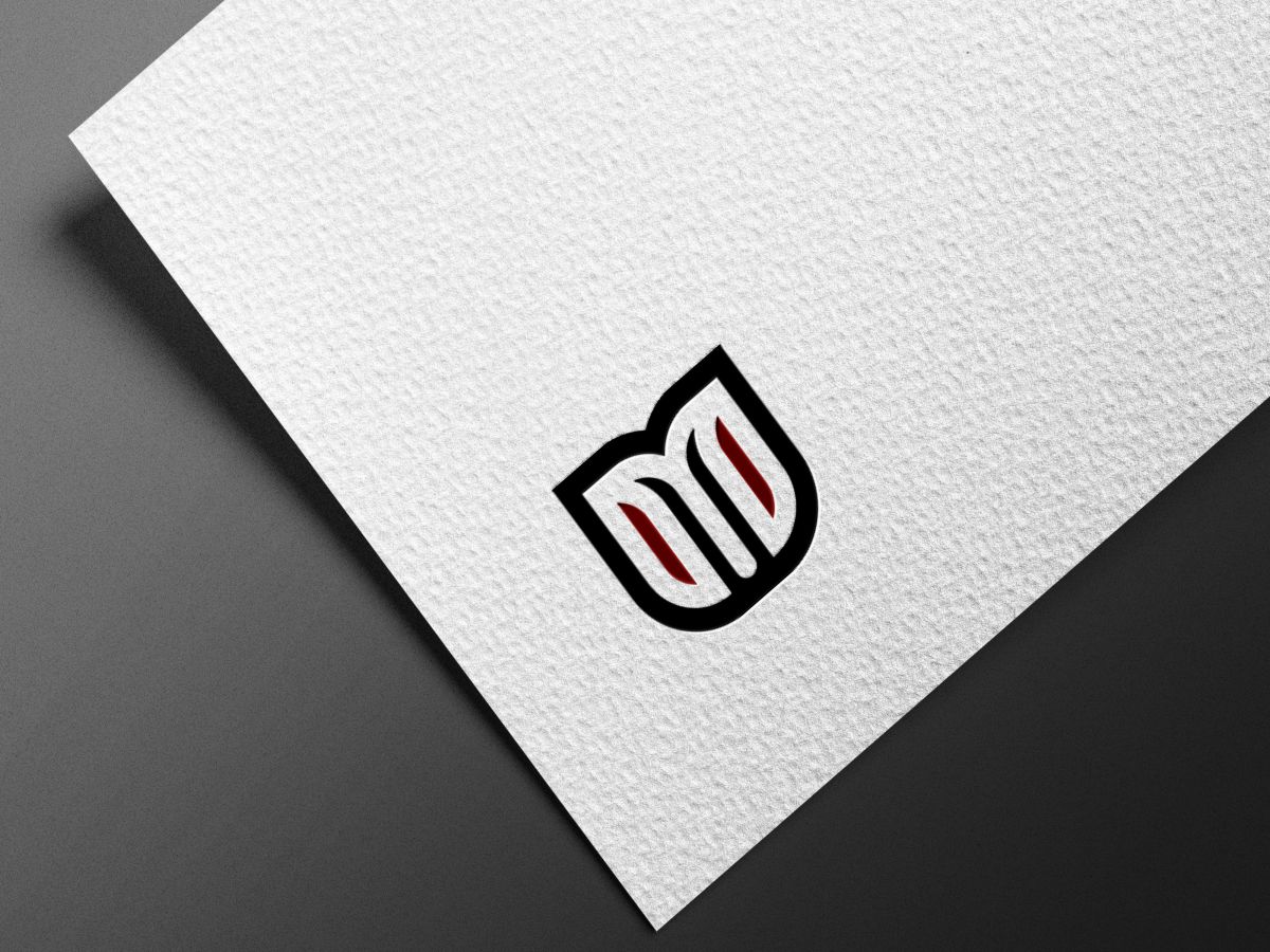 Initials Letter M Owl Logo