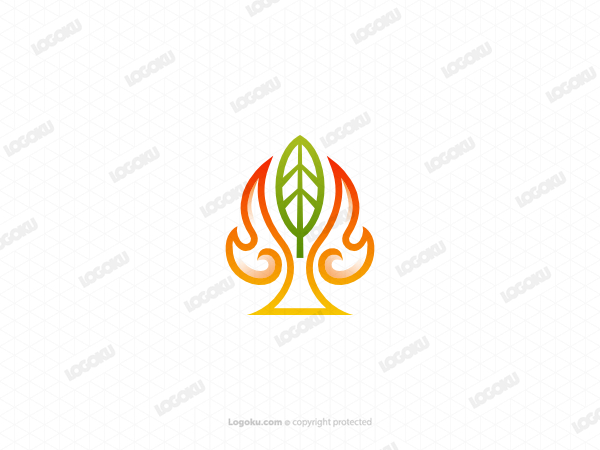 Logotipo del árbol de fuego