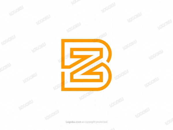 Logo Inisial Huruf B Dan Z