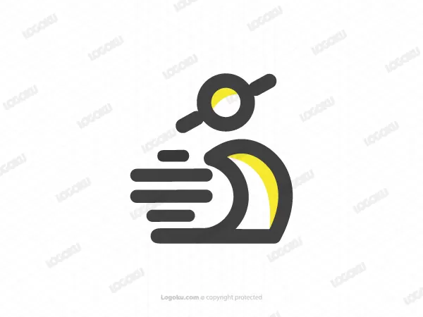 Logo Vespa Efek Garis Simpel