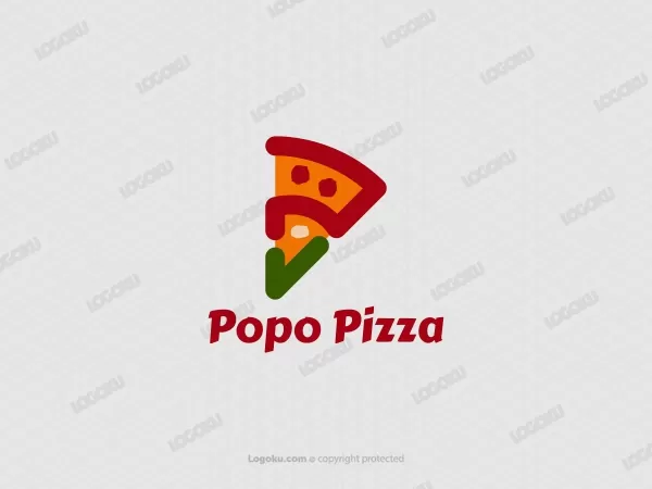 Logo Simple Pizza P Centang