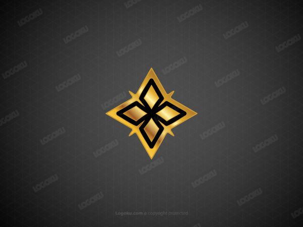 Logotipo de estrella dorada