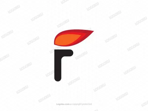 Logo Huruf F Dan Api