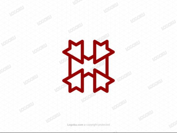 Logotipo de flecha H