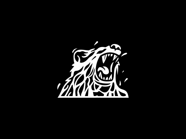 Logotipo del oso de agua