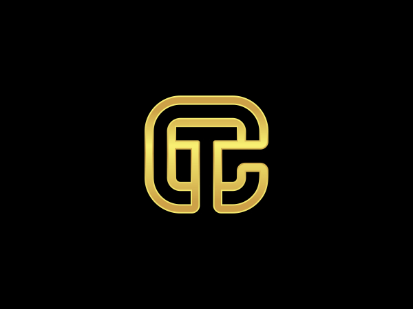 Logo Monogram Ct Tc Modern 