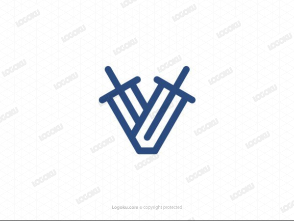 Logotipo de espada V