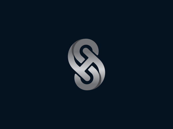 Letter Sh Hs Uppercase Logo