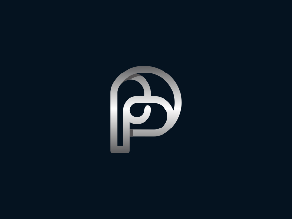 Love P Letter Icons Logo