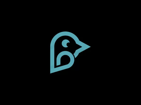 Letter B Parakeet Logo