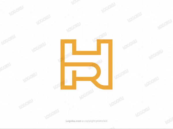 Letter Hr Or Rh Logo