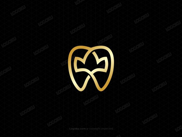Logotipo de corona dental