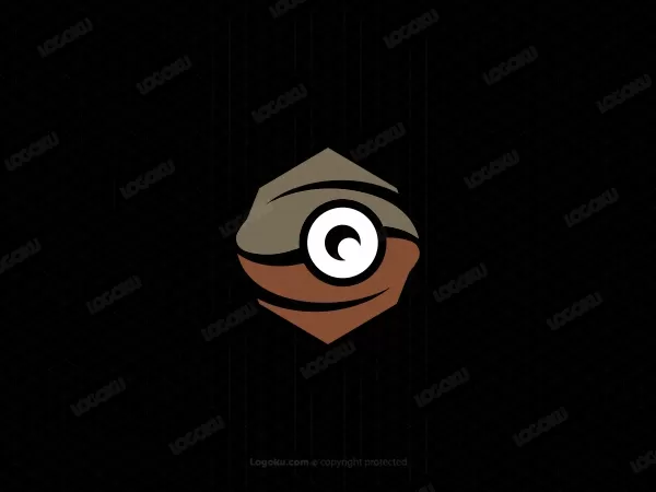 Letter S Eye Coffee Beans Logo