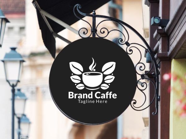 Wings Fly Coffee Beans Logo