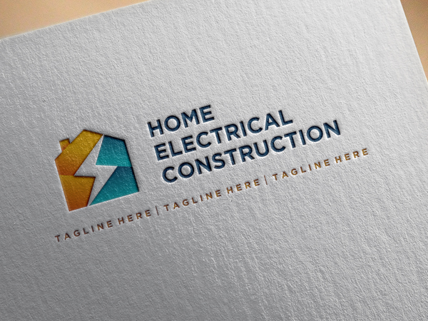 Construcción eléctrica de casas Logo