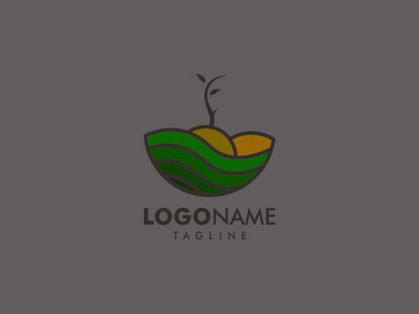 Natürliches Logo-grünes Logo-Bio-Logo