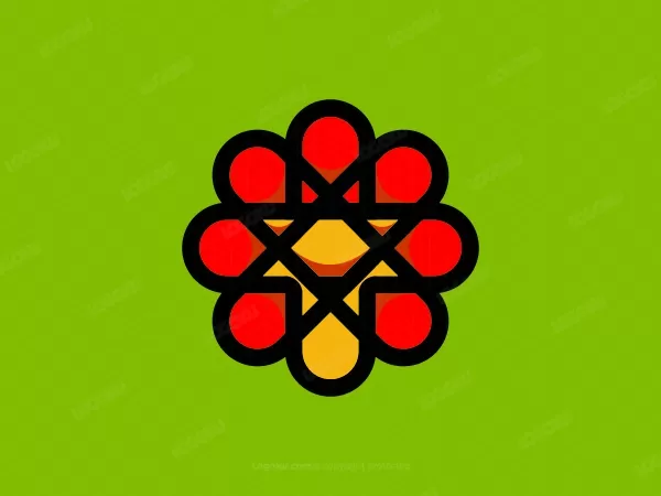 Lion Flower Logo