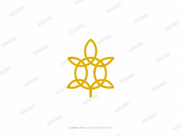 Kura-kura Dan Bunga Logo