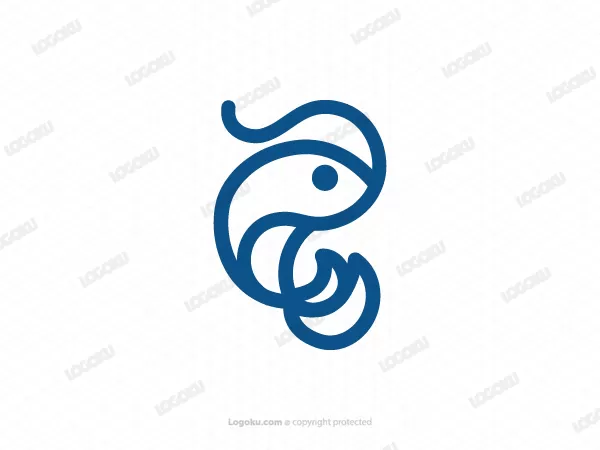 Logo Ikan Dan Ombak
