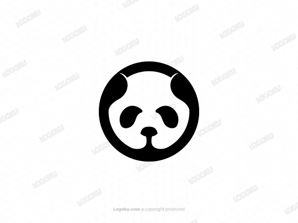 Logo Huruf O Dan Panda