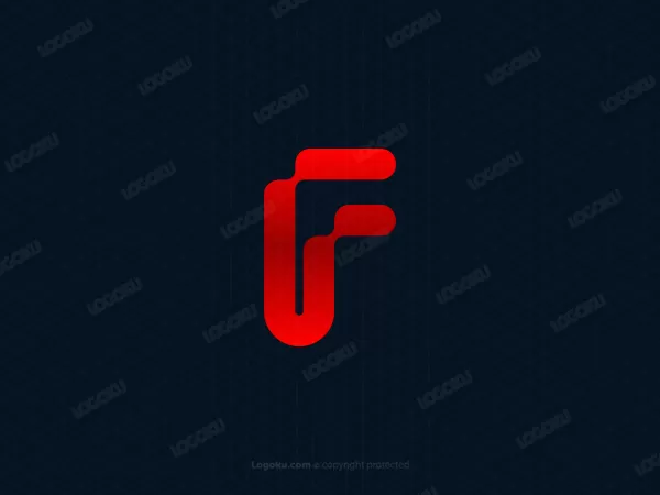 Huruf F Modern Logos
