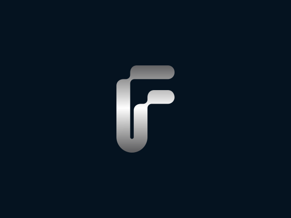 Buchstabe F moderne Logos