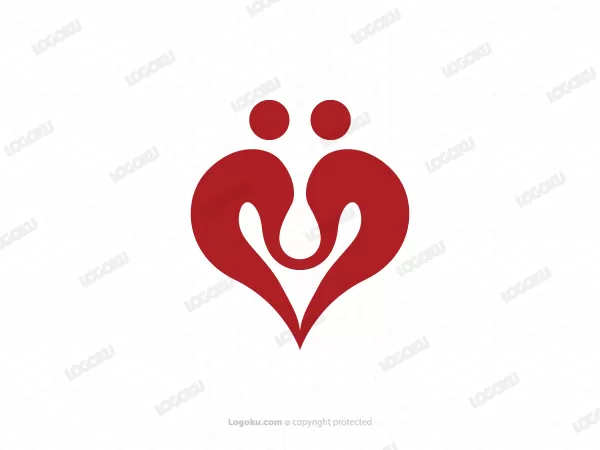 Logo Hati Dan Dua Manusia