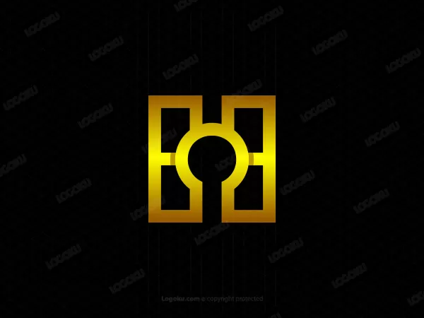 Huruf H Keyhole Logos