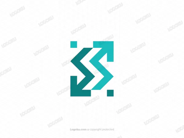 Buchstabe S-Pfeil-Logo