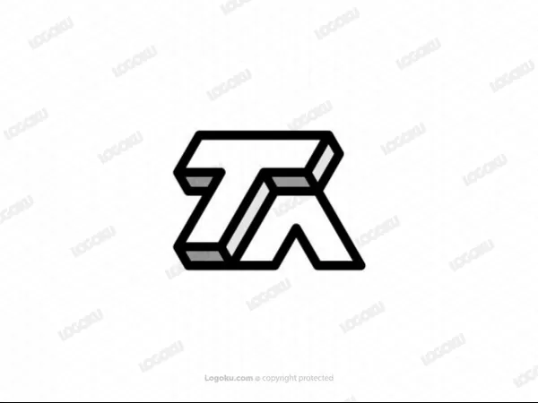 Geometric Ta Or At Logo