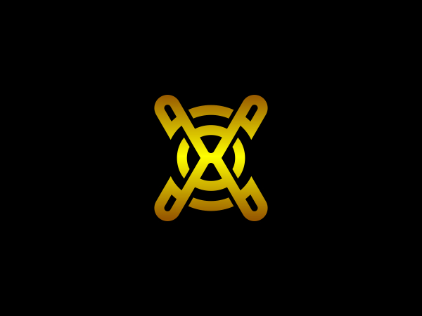 شعارات Circle Xo Ox Monogram شعار