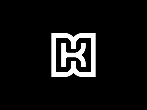 Letters Dk Kd Initials Logo