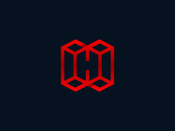 Logotipos Geométricos H Fuertes Logo