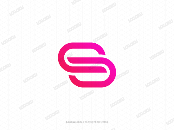Logotipo simple de la letra S abstracta