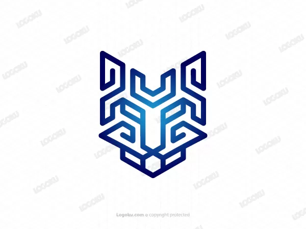 Logo Wajah Serigala