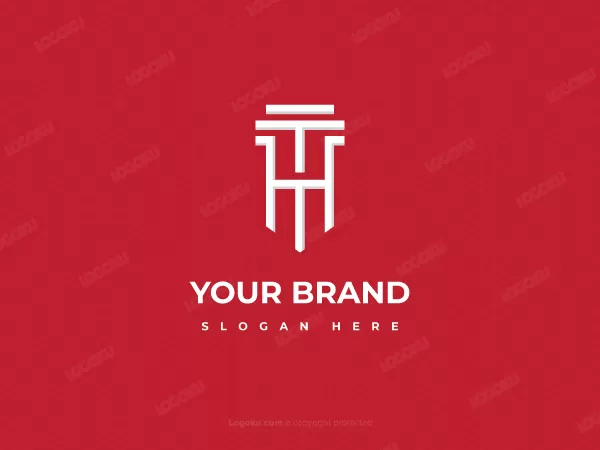 Initials Logo Th Or Thm