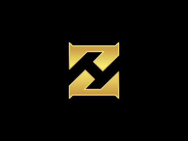 Logo Huruf Zh Hz Inisial s