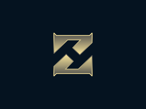 Logo Huruf Zh Hz Inisial s