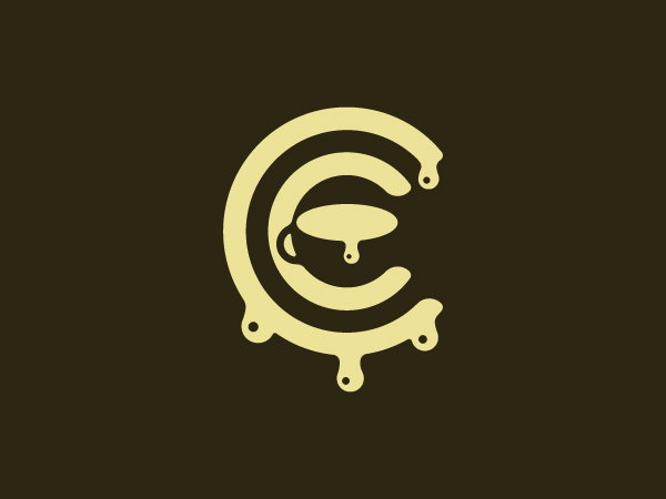 Logo Huruf C Untuk Coffee 