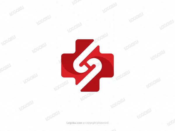 Letter Sh Medical Logo