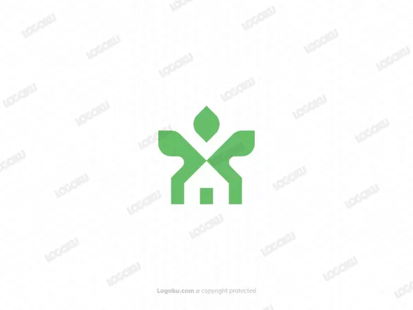 Logo Rumah Dan Tanaman