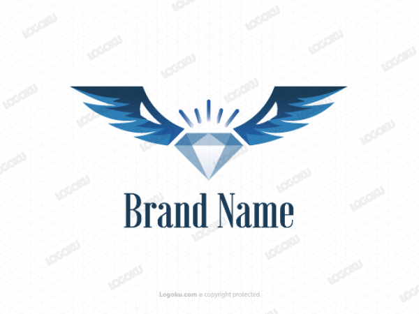 Logo de águila de diamante
