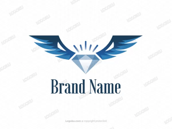 Logo de águila de diamante