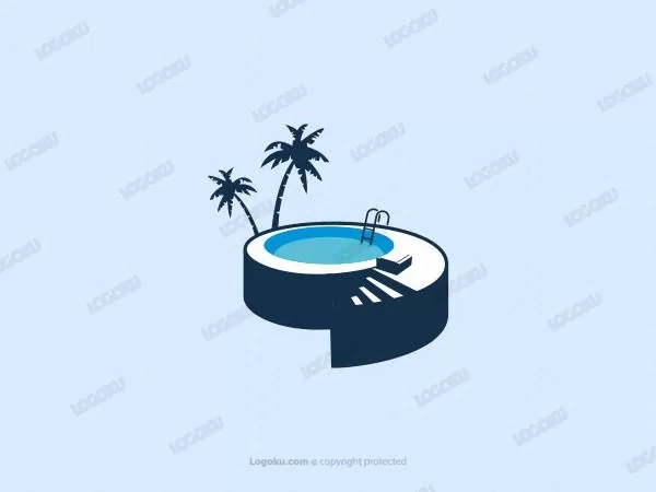 شعار حمام السباحة