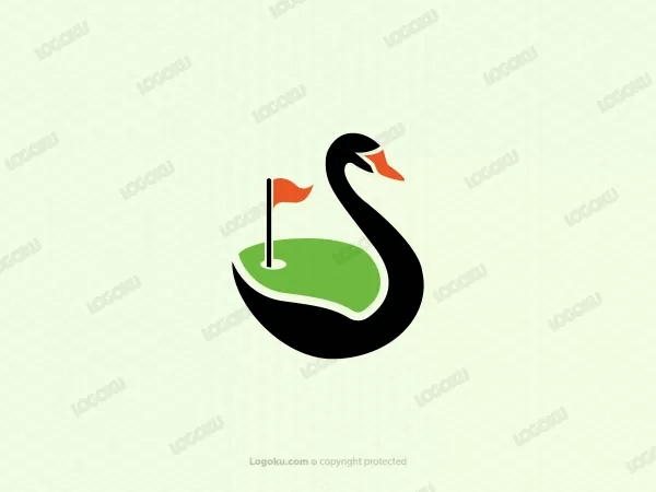 Angsa And Lapangan Golf Logo