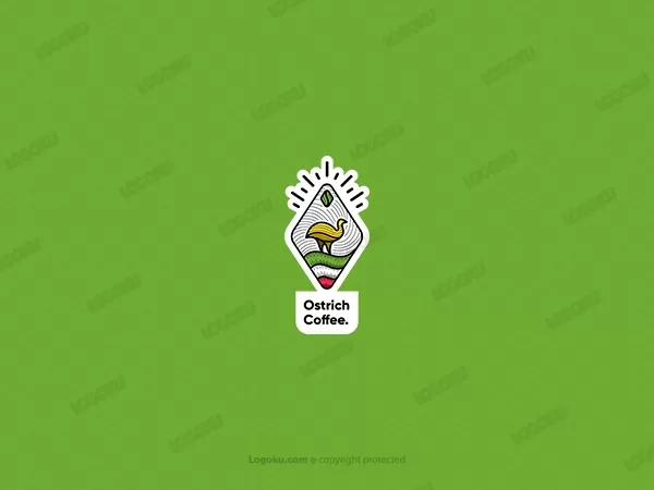 Ostrich Coffee Logo 