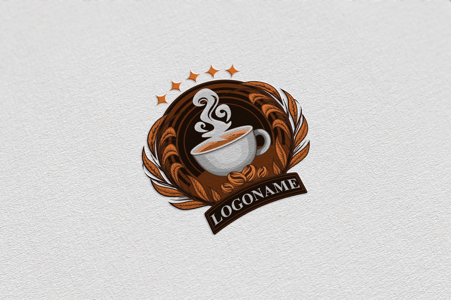 Logo Coffee Shop Premium Classic Logo