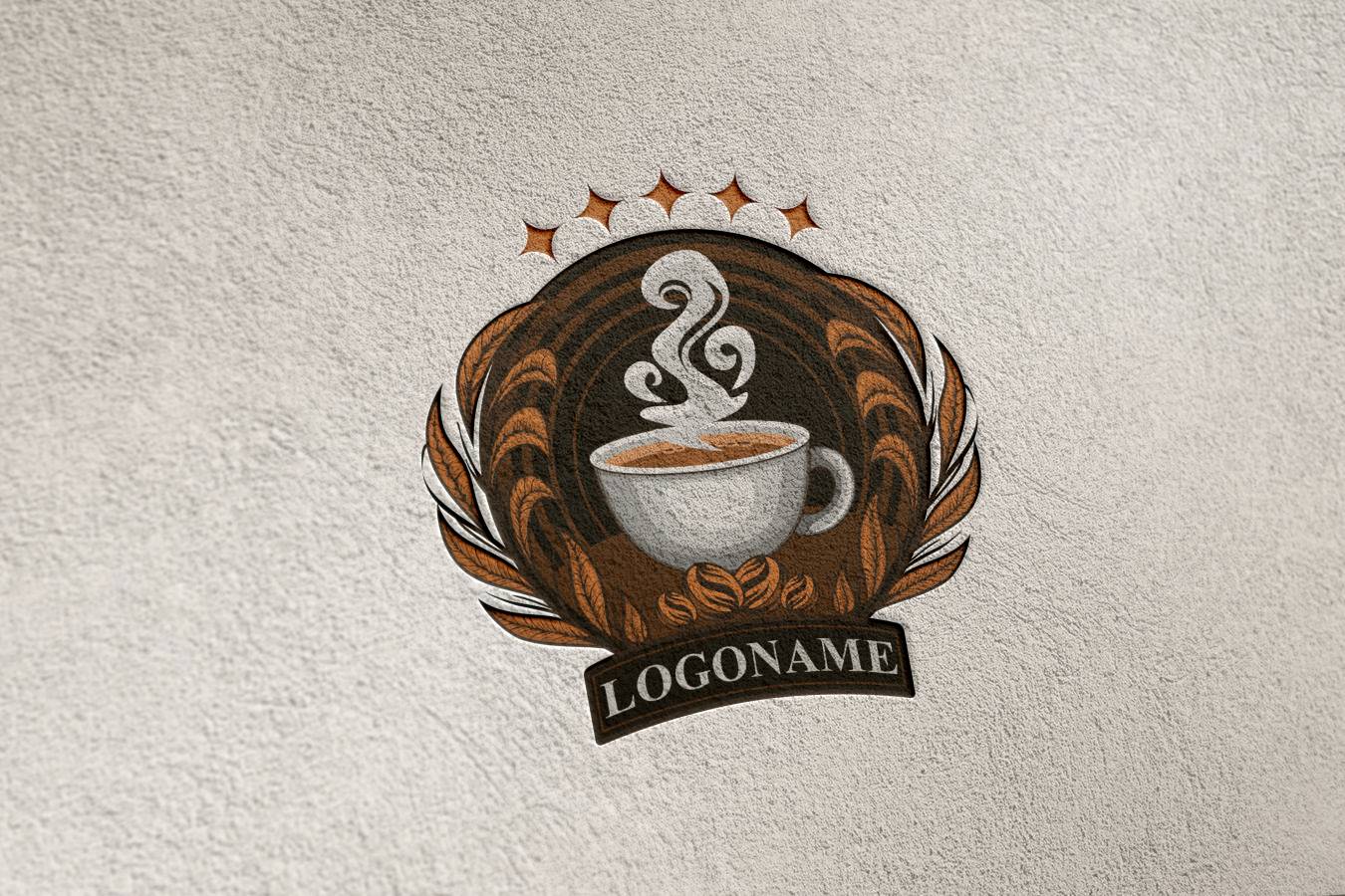 Logo Coffee Shop Premium Classic Logo