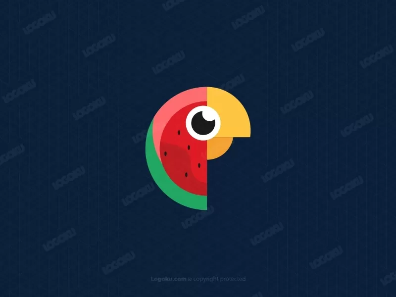 Logo Burung Beo Semangka
