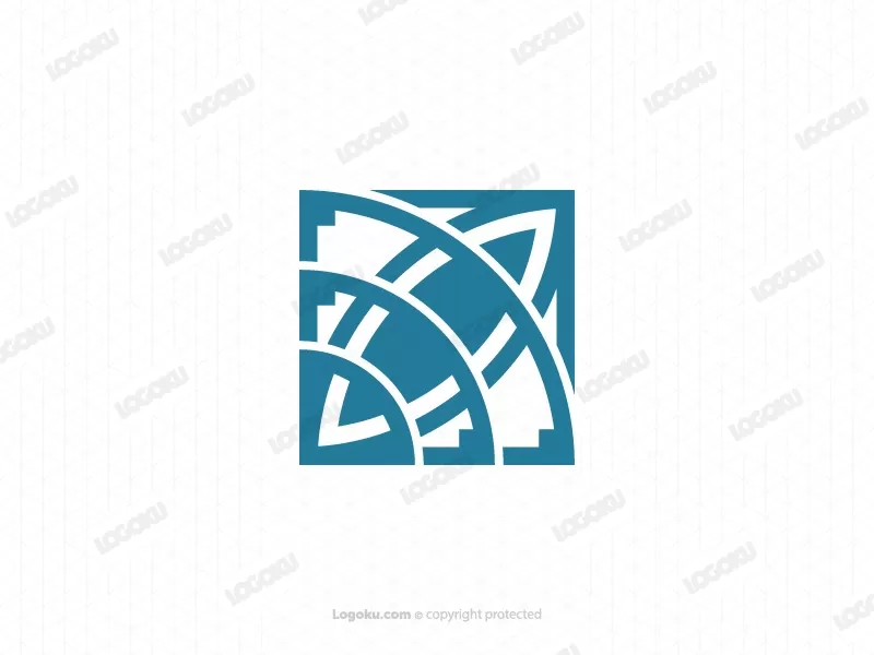 Logo Perahu Internet Geometris